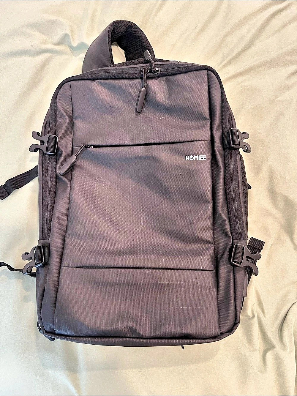 HOMIEE 40L Travel Laptop Backpack Black